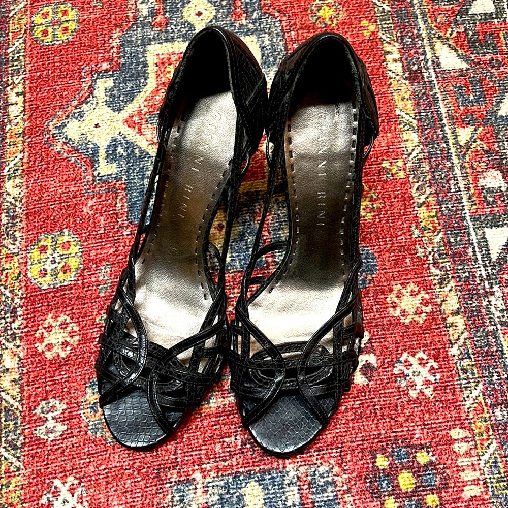Black Sandal Heels 8.0